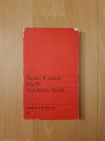 Theodor W Adorno Eingriffe 9kritischeModelle Suhrkamp Buch Bücher Frankfurt am Main - Gallusviertel Vorschau