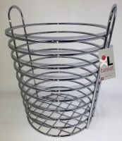 NEU Present Time Papier Korb Basket XXL Dekoration Chrome Bayern - Amberg Vorschau