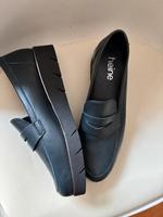 Echtleder Ballerina slipper 41 weit blau Loafer heine Baden-Württemberg - Öhringen Vorschau