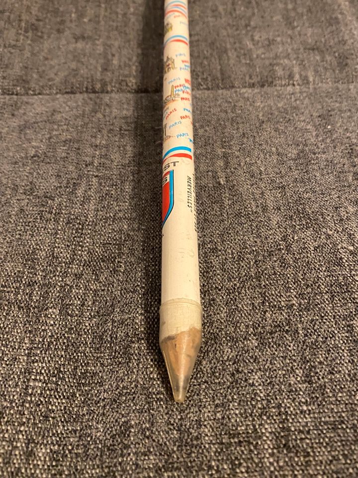 Vintage Bleistift Großer Bleistift Stift mit Paris Ca C‘est Paris in Sankt Augustin