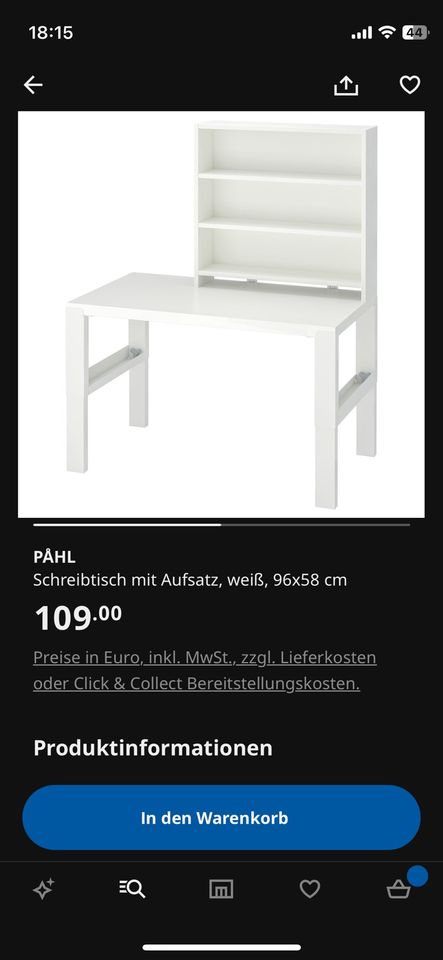 Kinder Schreibtisch mit Aufsatz Ikea Pahl in Bad Münder am Deister
