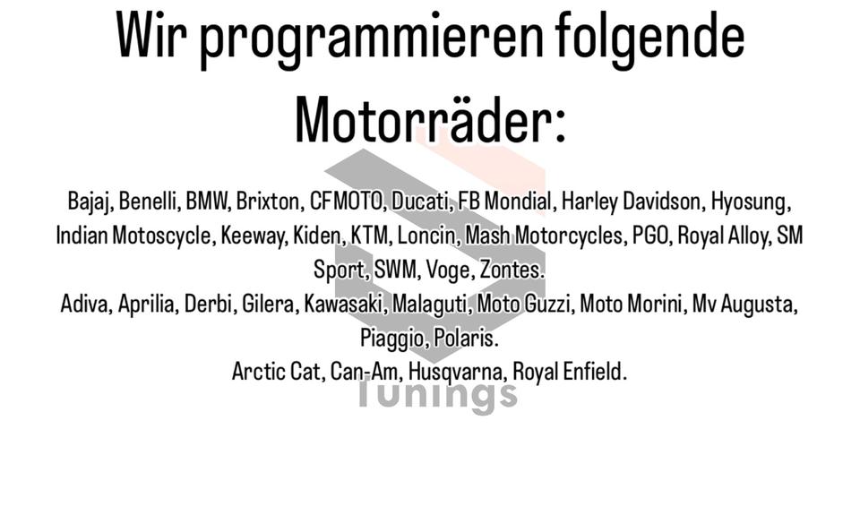 Motorrad Quad Kennfeldoptimierung Softwareoptimierung Chiptuning in Völklingen