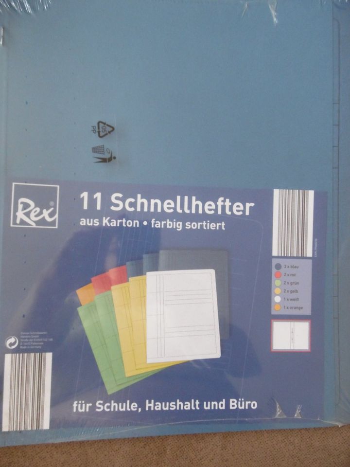 11 SCHNELLHEFTER UND 17 HEFTUMSCHÄGE(ALLES ZUS.= EIN PREIS) NEU ! in Nienburg (Weser)