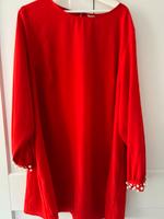 Rotes Kleid mit Perlen Ärmel Schleswig-Holstein - Glückstadt Vorschau