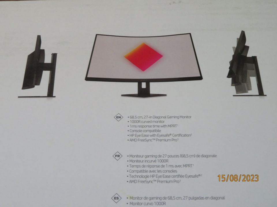 Verkaufe neuwertigen HP OMEN 27c Gaming-Monitor in OVP! in Cottbus