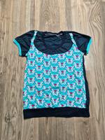 Shirt Gr M handmade Seepferde Bio Lillestoff Unikat Farbenmix Bayern - Wartenberg Vorschau