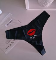 **NEU** Sexy Damen Dessous Slip Brazilian Tanga Kiss me schwarz. West - Unterliederbach Vorschau