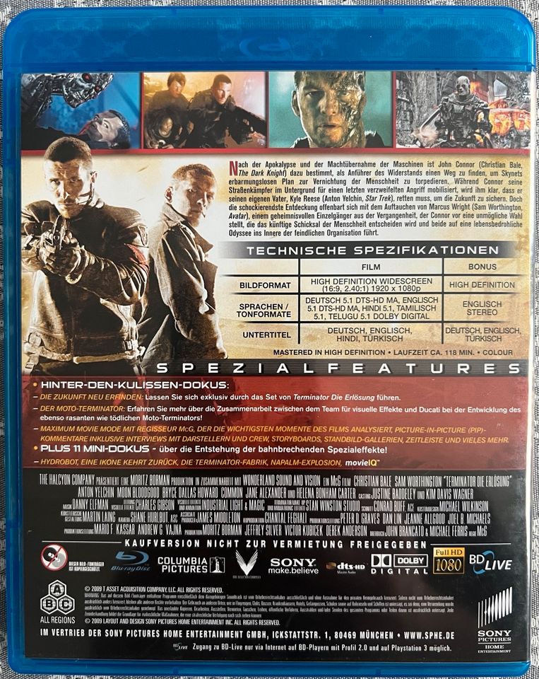 Blu Ray Terminator - Die Erlösung - (Director‘s Cut) in Dillenburg