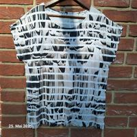 OLSEN  T-Shirt grau weiss gr.44/46 kurzarm long Bielefeld - Stieghorst Vorschau