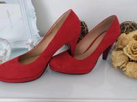Pumps High Heels Gr 38 Damen Rot Rheinland-Pfalz - Niederweiler (Hunsrück) Vorschau