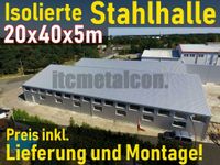 20x40x5m Isolierte Stahlhalle Werkstatt Gewerbehalle Lagerhalle Baden-Württemberg - Weil der Stadt Vorschau