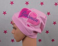 pinkeSterne * Beanie mit Namen HERZEN Mütze Gefüttert Wintermütze Sachsen-Anhalt - Zehrental Vorschau