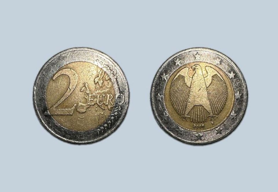 2€ Münze mit Fehlprägung in Erlensee