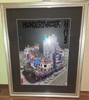Hundertwasser-Haus Kunstdruck gerahmt Holzrahmen versiegelt Wien Sachsen - Lampertswalde bei Großenhain Vorschau