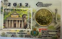 San Marino, 50 Euro Cent, 2012 Coincard Briefmarke Berlin - Charlottenburg Vorschau