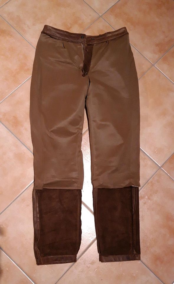 ● Lederjeans Gr. 29/30 Motorradhose Vintage Lederhose in Horhausen (Westerwald)