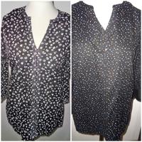 Gina Benotti 44 L XL schwarze 3/4 Langarm Bluse bunt Muster Bayern - Mühlhausen i.d. Oberpfalz Vorschau