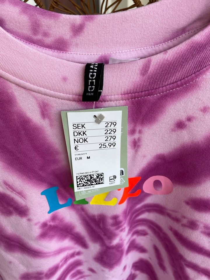 26€ NP H&m Batik pink Pullover Sweatshirt Tunika Bluse Hemd M in Düsseldorf