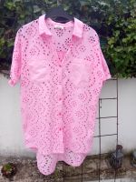 Bluse Gr. L (getragen mit 44/46) Lochstickerei / Pink Hessen - Hanau Vorschau