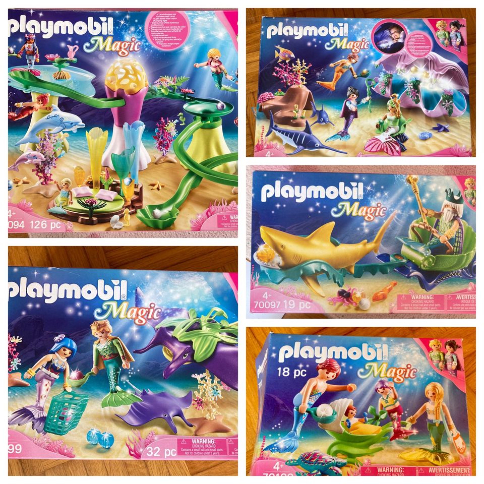 Playmobil Set Meerjungfrauenwelt 70094*70095*70097*70099*70100 in Buch a. Wald