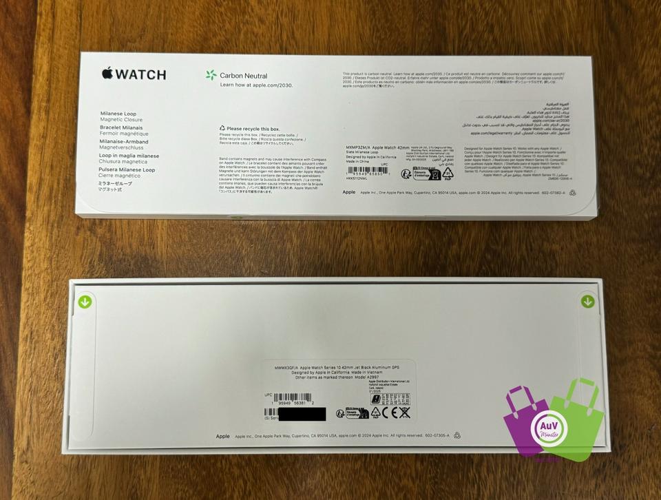 Apple Watch 10 (2024) 42mm-GPS-Diamantschwarz-Milanaise-NEU/OVP in Centrum