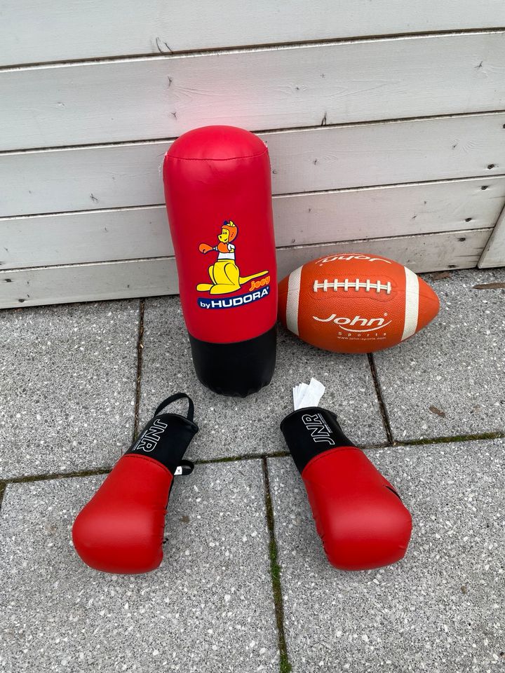 Hudora Boxsack + Handschuhe für Kinder NEU + John Sports Ball in Bottrop