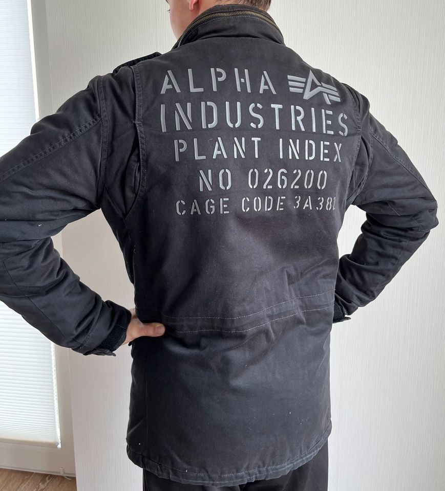 Alpha Industries Jacke S klein small neuwertig schwarz in Worms