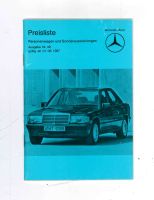 Mercedes-Benz Preisliste Personenwagen und Sonderaus. 1987 Nr.49 Niedersachsen - Alfeld (Leine) Vorschau