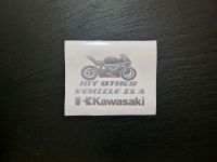 Kawasaki Logo Aufkleber für Auto LKW Fahrrad my other vehicle Bayern - Kettershausen Vorschau