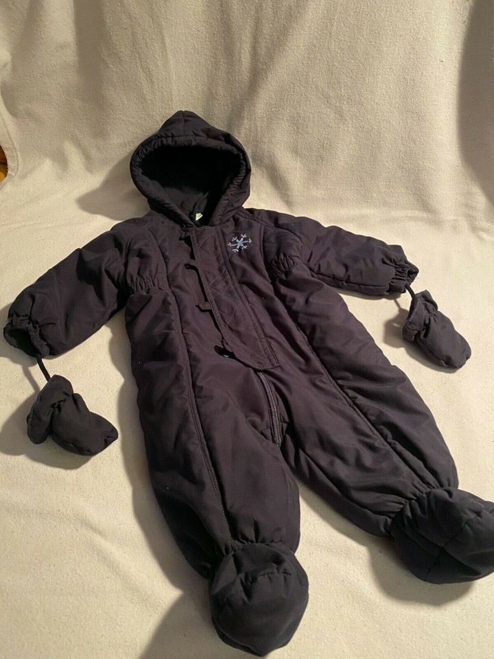 Schneeanzug, Wagenanzug Baby 9M Gr. 74/80 dunkelblau, Prenatal in Berlin