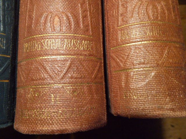 Wörterbücher von 1908 Deutsch-Franz. Deutsch-Englisch ANTIK in Freiburg im Breisgau