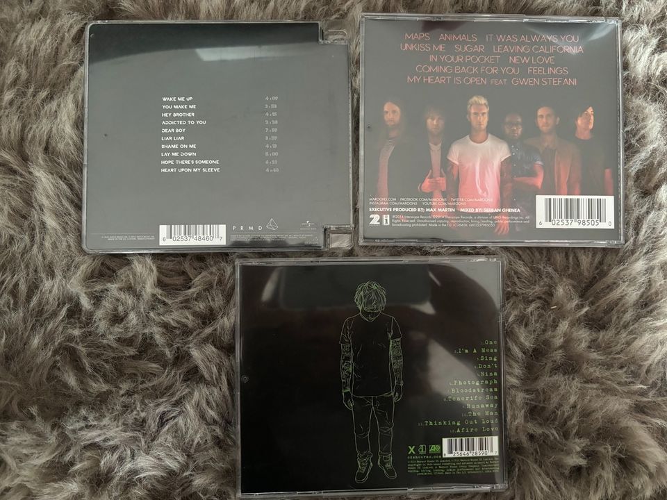 Verschiedene Musik CD‘s Ed Sheeran, Avicii, Maroon 5 in Fellbach