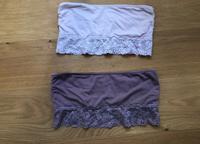 2 Tops Bandeaus BH H&M Rose Flieder lila Baumwolle Spitze 38/40 Niedersachsen - Sickte Vorschau