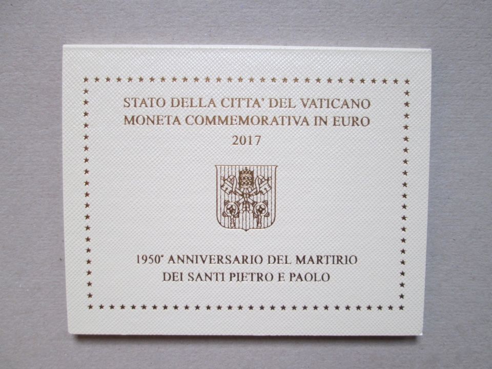 2€ Sondermünze Vatikan 2017, Petrus u. Paulus in Neumünster