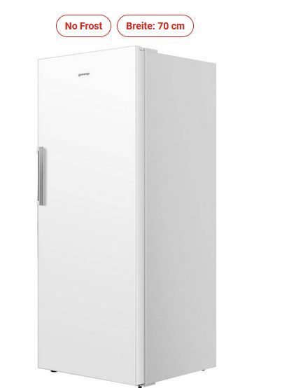 Gorenje No Frost Gefrierschrank 172 cm weiß 70 cm breit ab 569,-€ in Langenau