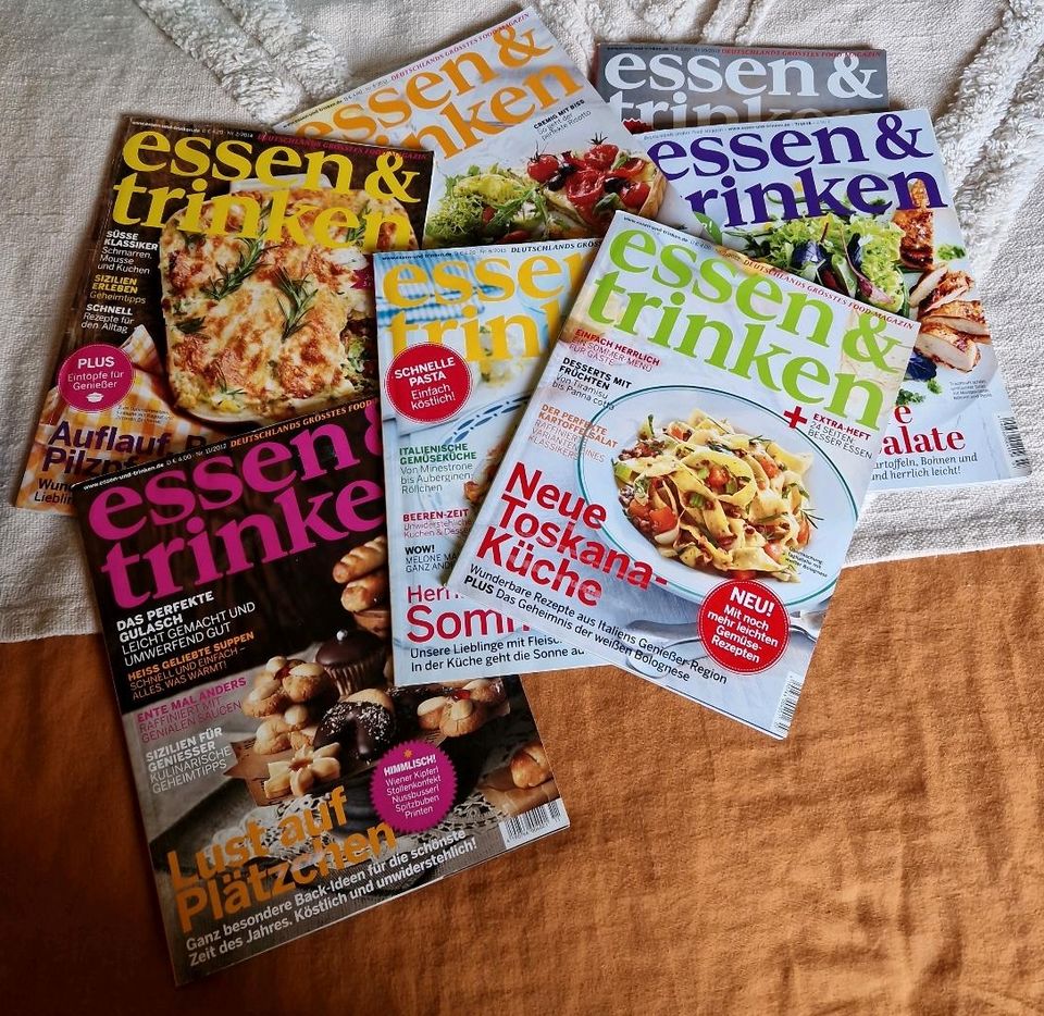 Zeitschriften Essen & Trinken gg. Wohnzeitschriften in Reinheim