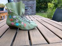Double You Schuhe Sommer Stiefeletten  grün Gr 38 Leder Nordrhein-Westfalen - Witten Vorschau