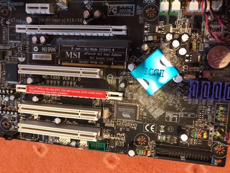 MSI Mainboard Motherboard Intel E6600 Dual SLI Mode in Ulm