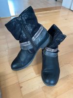 Stiefeletten kurze Stiefel Jana schwarz rockig 39 Bayern - Fürth Vorschau