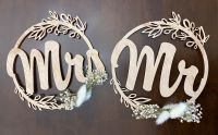 Hochzeit Deko Mr Mrs Holzdeko Schild Trockenblume Bayern - Werneck Vorschau