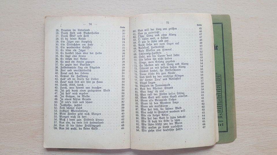 Wander-Liederbuch für Mädchen, Heinrich Grahl, Verlag Robert Cord in Mülsen