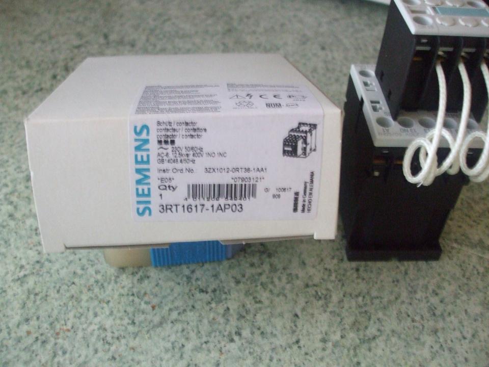 Siemens 3RT1617-1AP03 Kondensatorschütz 400 V /12,5 kvar, Neu.!!! in Kulmbach