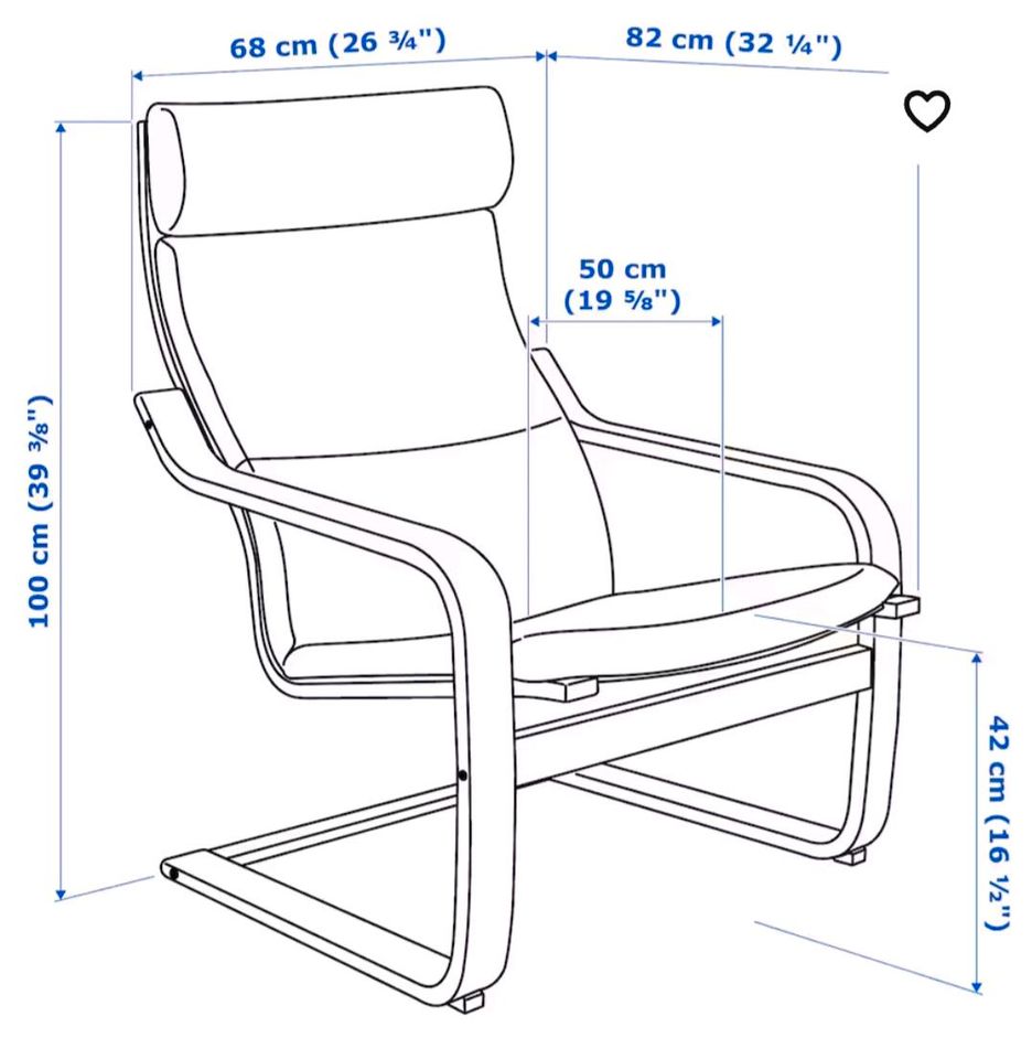 Ikea Schwingsessel Sessel Poäng in Torgau