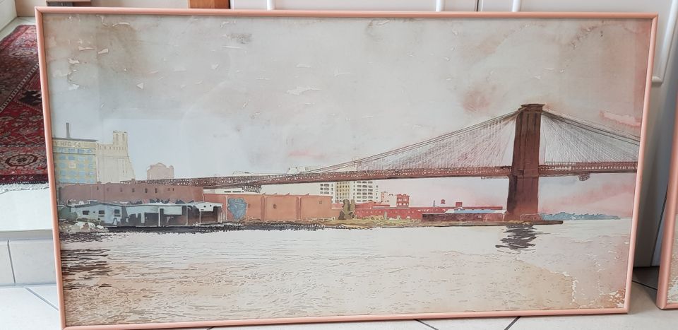 Brooklyn Bridge mit TwinTouers gerahmt in Halstenbek