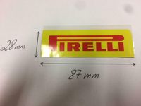 Pirelli Aufkleber Sticker 28X87mm Hessen - Höchst im Odenwald Vorschau