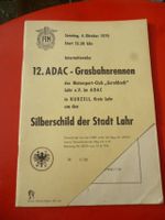 ADAC Grasbahnrennen Kürzell 1970 Silberschild Stadt  Lahr Baden-Württemberg - Rust Vorschau