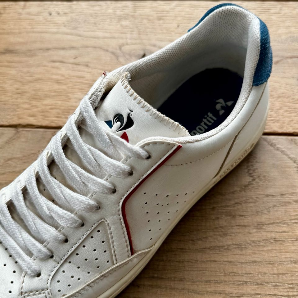 LCS Le Coq Sportiv Retro-Sneaker "Court" Gr. 38 (off-white) in Jüchen