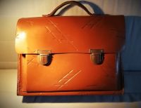 Tasche Aktentasche Schultasche dickes Leder rar vintage 60er Horn-Lehe - Lehesterdeich Vorschau