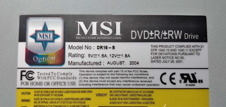 DVD-Brenner MSI DR-16 B, DVD±R/±RW, EIDE in Berlin