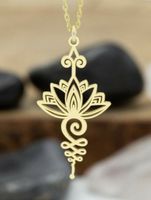 Lotusblume Halskette Yoga Buddha Kette - Neu Gold oder Silber Schleswig-Holstein - Bordesholm Vorschau